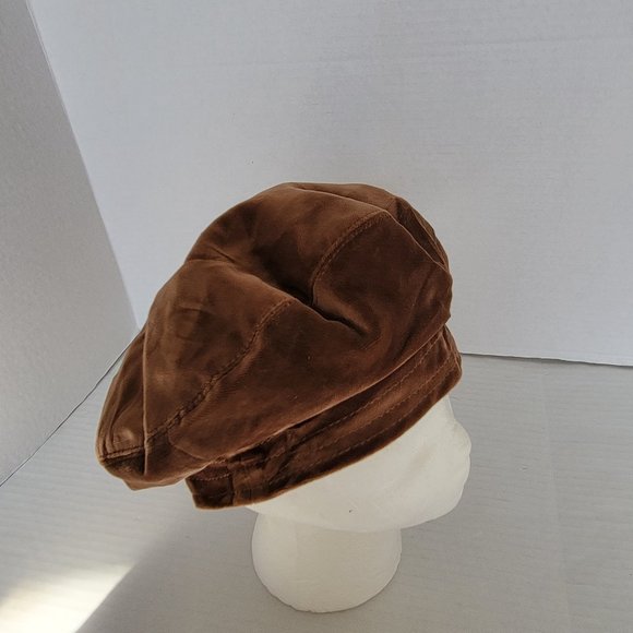 Lord & Taylor Brown Velvet Velour Hat Barret Womens - Picture 10 of 11